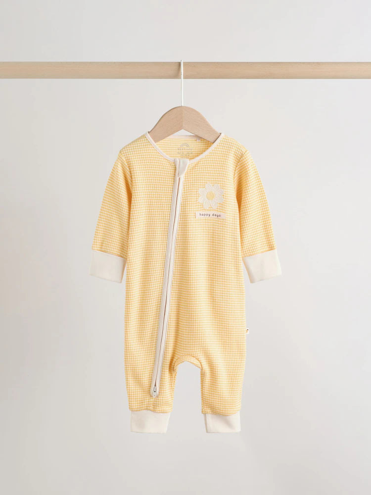 |BabyBoy| Conjunto De 3 Macacões Amarelos Para Bebês (0 meses a 3 anos)