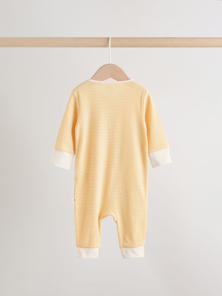 |BabyBoy| Conjunto De 3 Macacões Amarelos Para Bebês (0 meses a 3 anos)