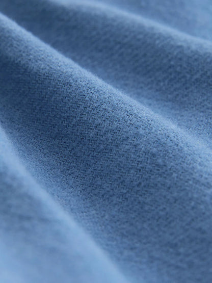 |Boy| Sobretudo Azul Em Denim Escovado Com Zíper (3 meses a 7 anos)