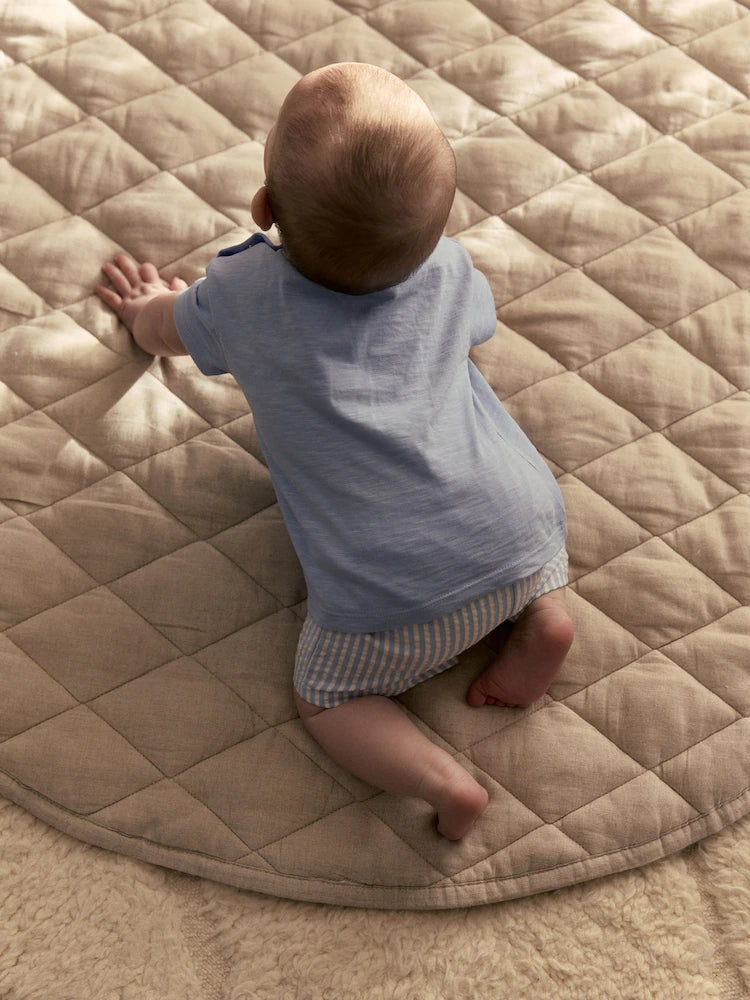 |BabyBoy| Conjunto Infantil Blue Lion Com Blusa e Shorts (0 meses a 2 anos)