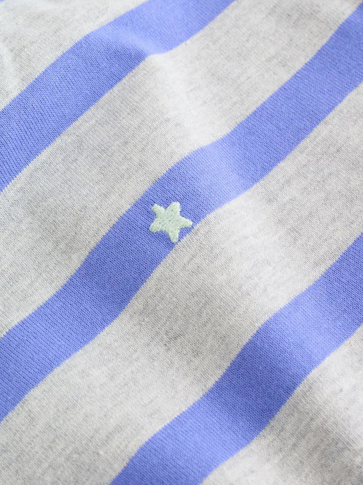 |BabyBoy| Conjunto De 6 Peças Para Bebê, Composto Por Camiseta e Calça De Moletom Listrada azul e verde (0 meses a 3 anos)