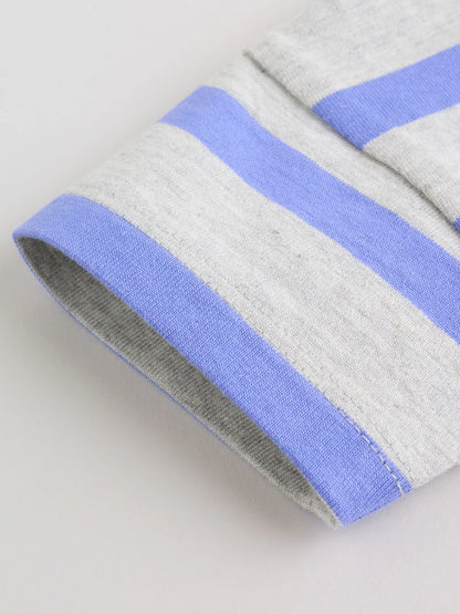 |BabyBoy| Conjunto De 6 Peças Para Bebê, Composto Por Camiseta e Calça De Moletom Listrada azul e verde (0 meses a 3 anos)