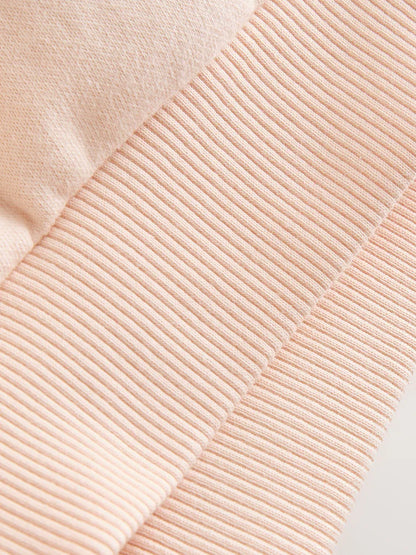 |Girl| Conjunto De Moletom e Leggings Com Estampa De Bailarinas Rosa (3 meses a 7 anos)