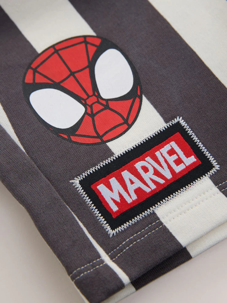 |Boy| Conjunto De Camiseta e Shorts Do Homem-Aranha Em Cinza Carvão (3 meses a 8 anos)