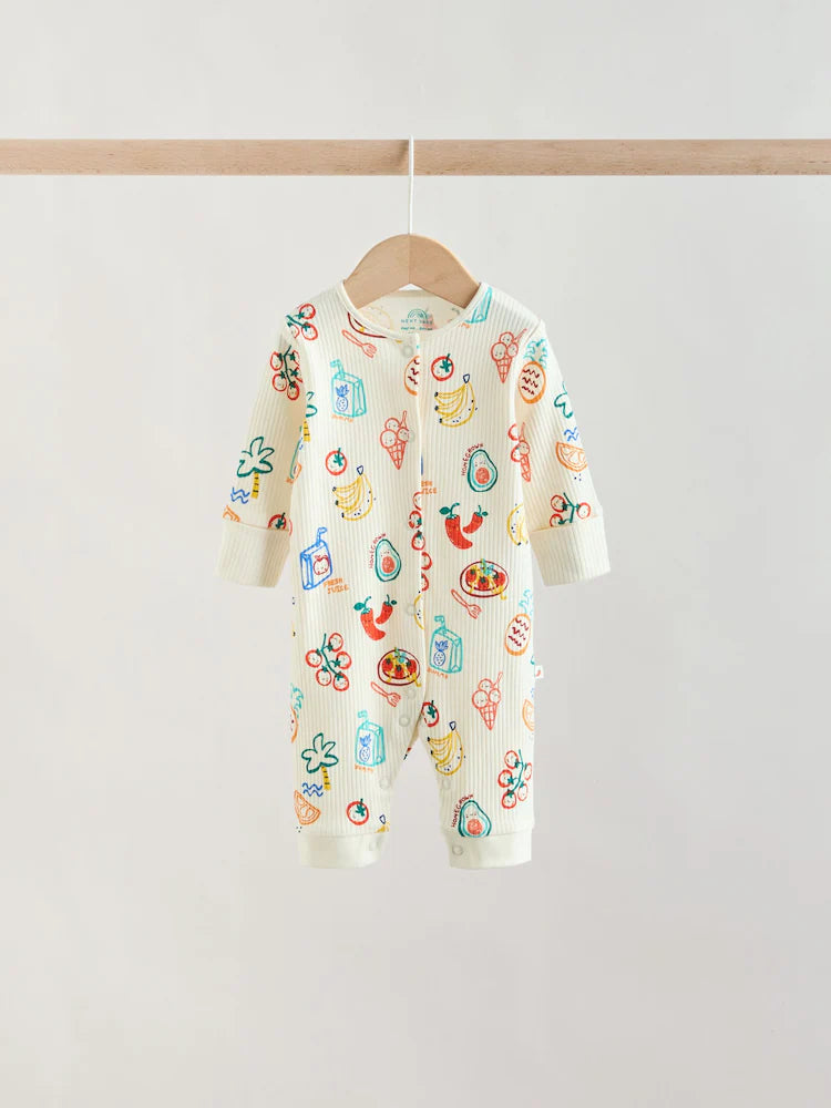 |BabyBoy| Conjunto De 3 Macacões Para Bebês Com Estampa De Pimentas (0 meses a 3 anos)