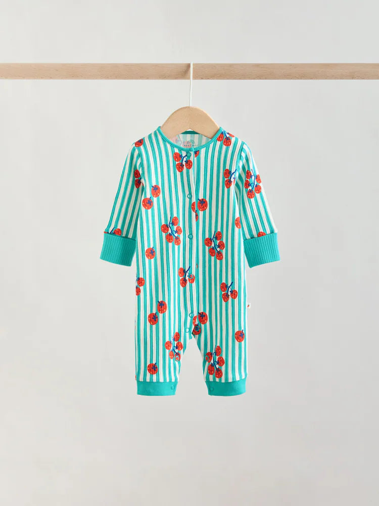 |BabyBoy| Conjunto De 3 Macacões Para Bebês Com Estampa De Pimentas (0 meses a 3 anos)