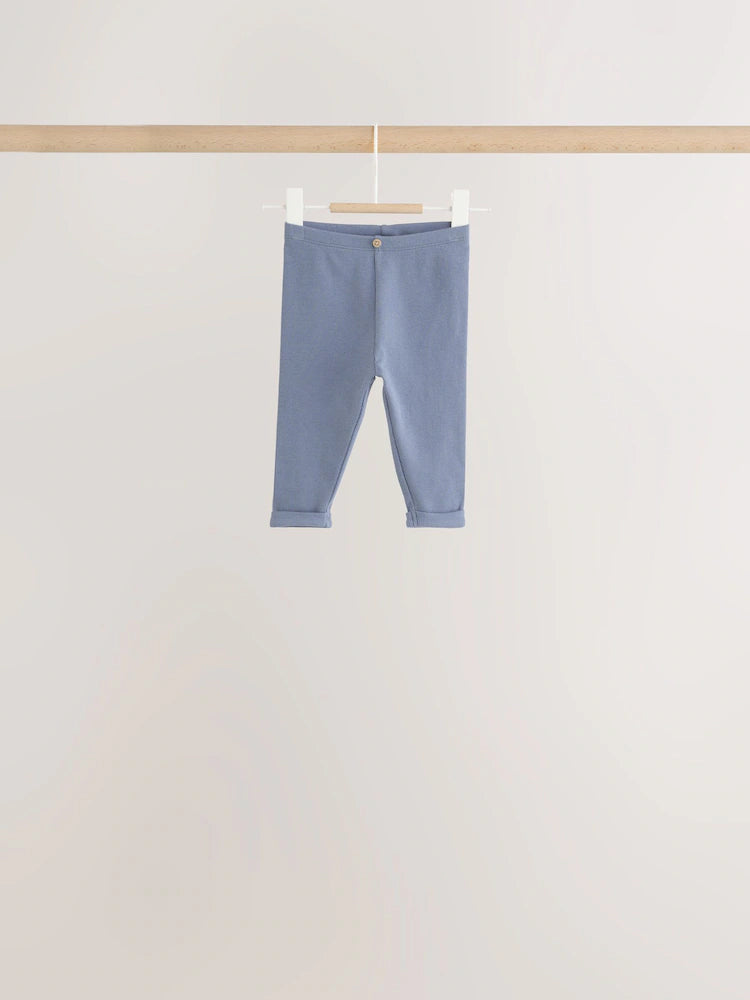 |BabyBoy| Conjunto De 6 Peças Hamish Farm (marrom/azul/creme): Blusa e Leggings Para Bebês (0 meses a 3 anos)