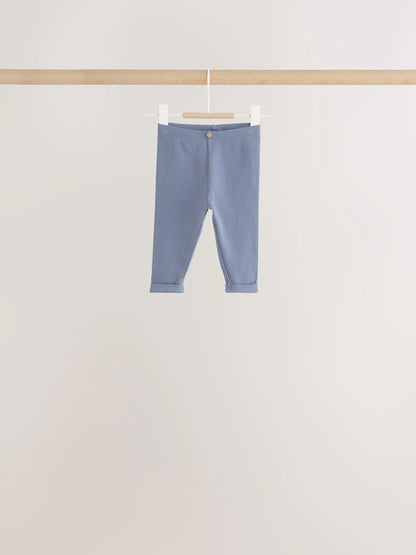 |BabyBoy| Conjunto De 6 Peças Hamish Farm (marrom/azul/creme): Blusa e Leggings Para Bebês (0 meses a 3 anos)