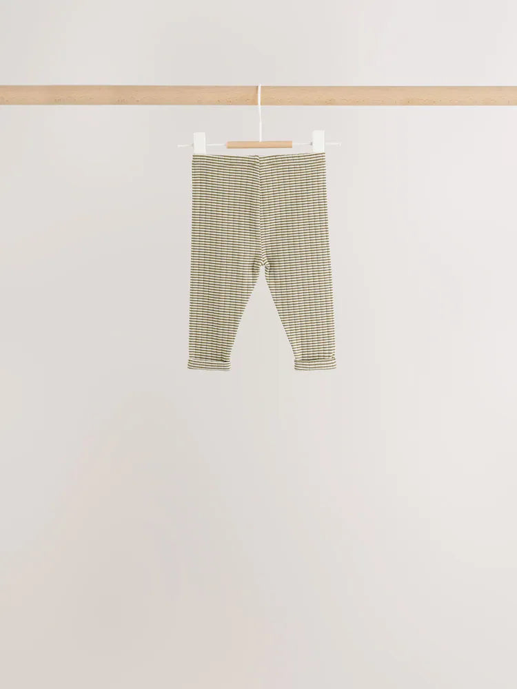 |BabyBoy| Conjunto De 6 Peças Hamish Farm (marrom/azul/creme): Blusa e Leggings Para Bebês (0 meses a 3 anos)