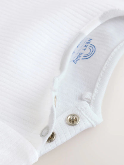 |BabyGirl| Conjunto De 2 Peças Para Bebê: Avental Listrado Multicolorido e Body De Manga Curta (0 meses a 2 anos)