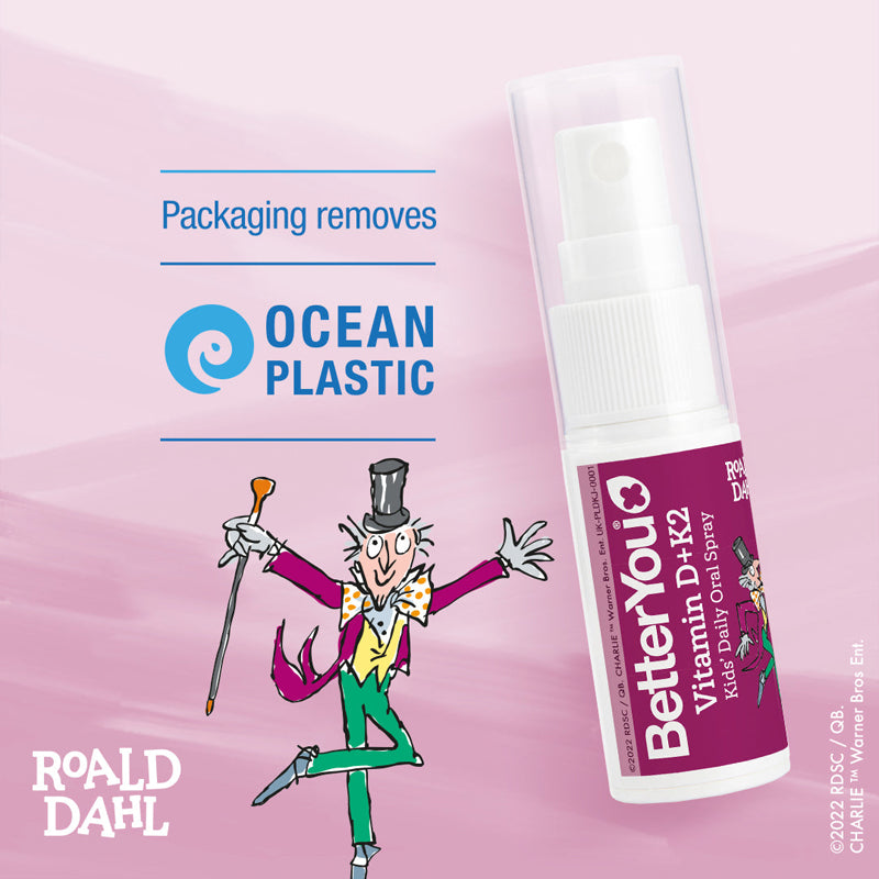 BetterYou Spray de vitamina D e K2 Roald Dahl Kids