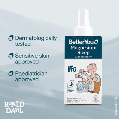 BetterYou Spray Corporal Infantil Roald Dahl Magnésio para Dormir