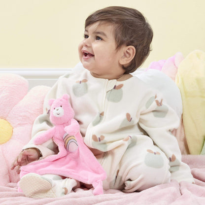 Naninha de Pelúcia Ursinhos Carinhosos (Cheer Bear) – Rosa, Macia, com Arco-íris – Para Bebês (A partir do Nascimento)