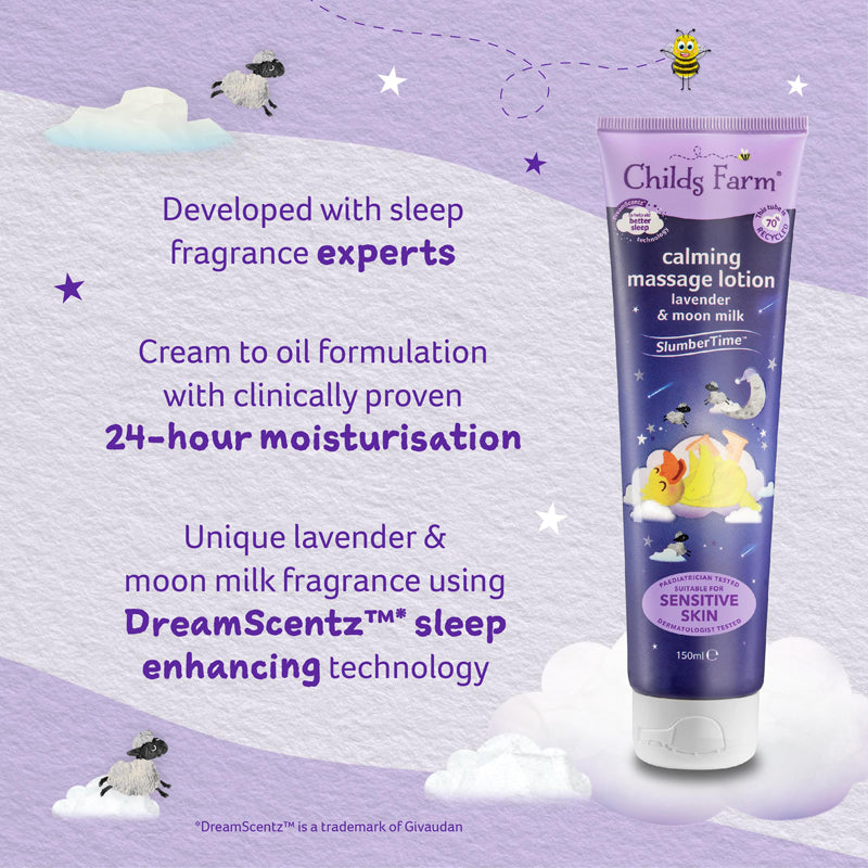 Loção de massagem calmante Child's Farm SlumberTime 150ml