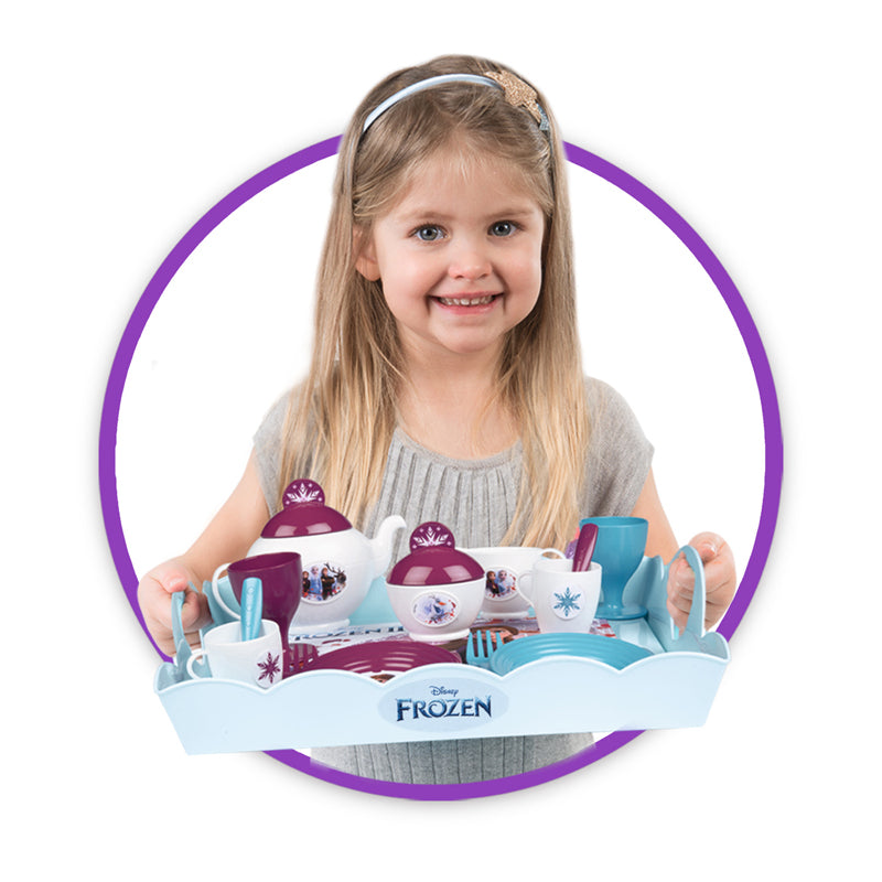 Disney Frozen Conjunto de Carrinho de Chá (Tamanho XL) – Brinquedo de Faz de Conta com Acessórios para a Hora do Chá