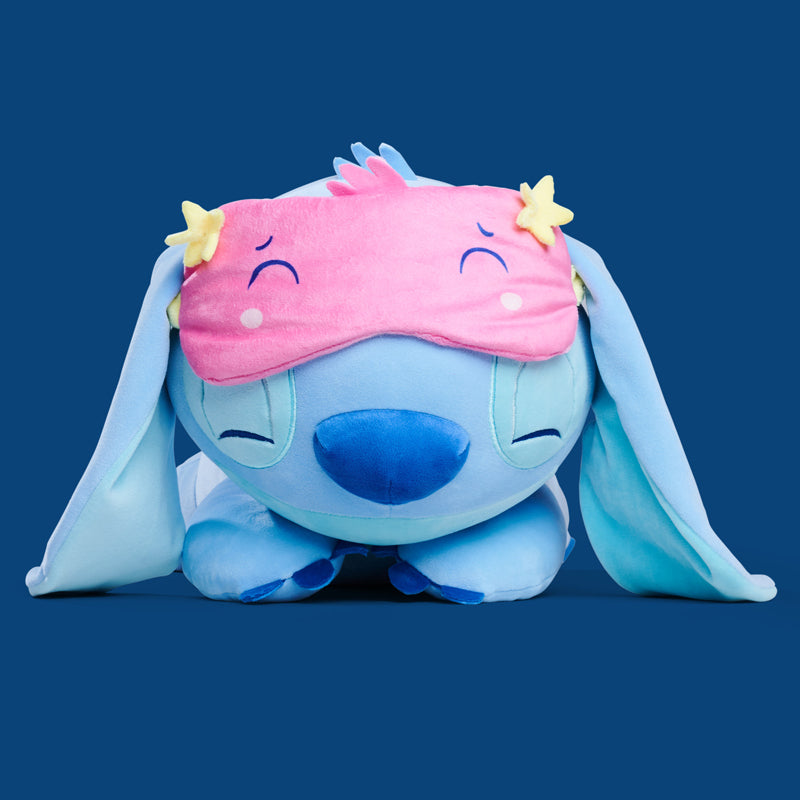 Disney Almofada de Pelúcia Pesada Snuglets Wellbeing Stitch (40 cm) – Pelúcia Macia e Aconchegante para Relaxamento e Conforto