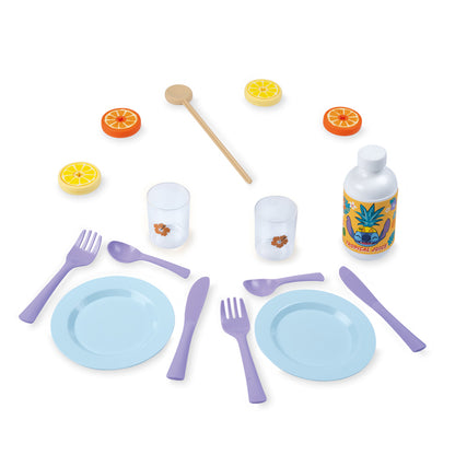 Disney Cesta de Piquenique 2 em 1 Stitch Smoby Mesa de Brincar de Faz de Conta com 16 Acessórios