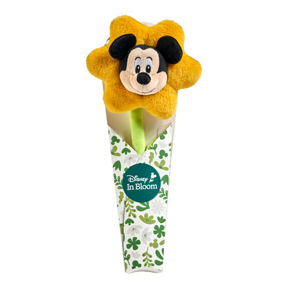 Disney Caixa de Presente In Bloom – Pelúcia de Flor do Mickey com Pétalas Macias, Haste Flexível e Detalhes Bordados