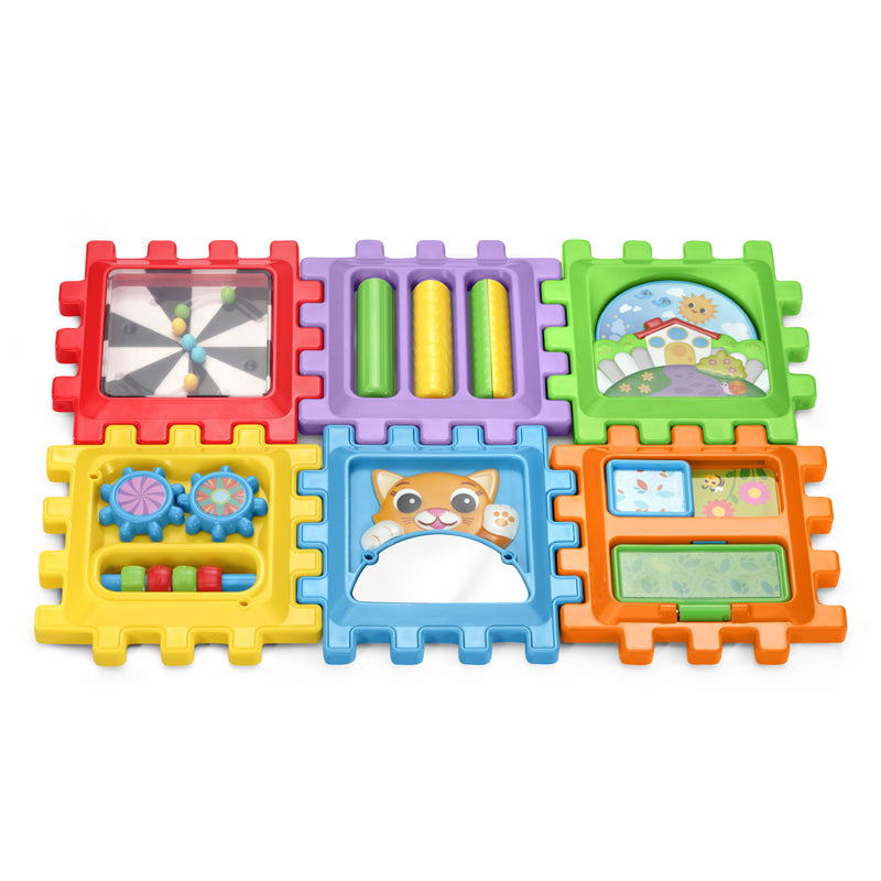 Leap Frog Cubo de atividades 6 em 1 Snap & Learn™ com anéis giratórios, painel deslizante e espelho de autodescoberta.