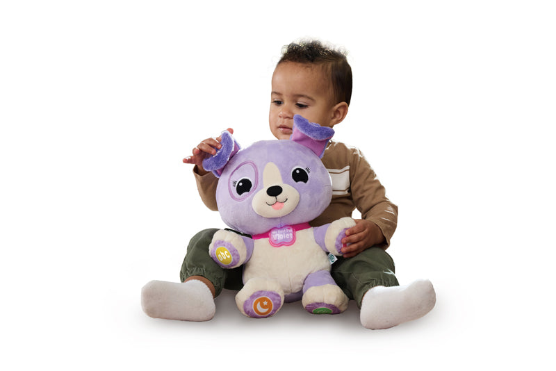 LeapFrog My Best Pal Violet™ – Cachorrinha Interativa de Aprendizado com 35 Músicas, Personalização e Canções de Ninar