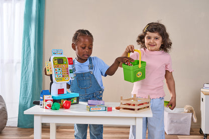 Caixa Registradora LeapFrog Scan & Learn – Supermercado de Brinquedo com Scanner, 30 Botões Educativos e Acessórios