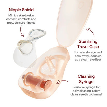 Munchkin Protetor de mamilo Flow 20mm + Kit