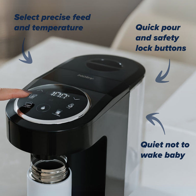 Nuby Rapid Hot Black: Água fervente pronta quando seu bebê estiver com fome.