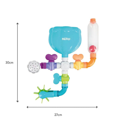 Nuby Copos Wacky Water Works para fixar o brinquedo com segurança na banheira.