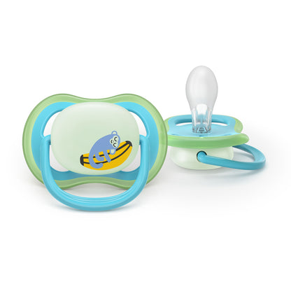 Philips Avent Chupeta Ultra Air Nighttime para Meninos de 6 a 18 meses (Pacote com 2)