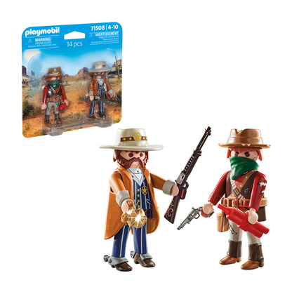 Playmobil Duopack Bandido y Sheriff