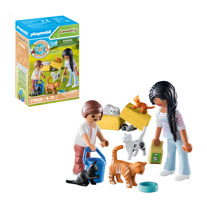 Playmobil 71309 Família de gatos campestres