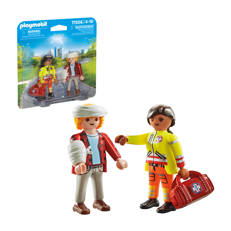 Playmobil 71506 M dico Com Pessoa Ferida Duopack Anne Claire Baby playmobil-71506-m-dico-com-pessoa-ferida-duopack-anne-claire-baby