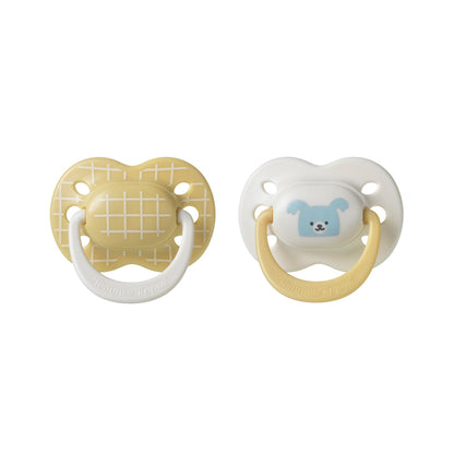 Tommee Tippee Chupeta Ultimate Fit para menino de 0 a 6 meses, pacote com 2 unidades, com protetor e bico de silicone.