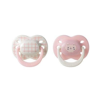 Tommee Tippee Chupeta Ultimate Fit para menina de 0 a 6 meses (2 unidades) com alça compatível com prendedor de chupeta