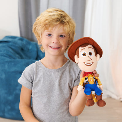Disney Pelúcia Toy Story 5 Woody de 25 cm, brinquedo de personagem para crianças, colecionadores e fãs de Toy Story