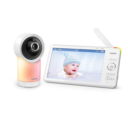 VTech Monitor de vídeo Smart Wi-Fi de 7" com resolução 1080p e função Pan & Tilt
