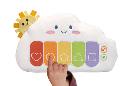 VTech Piano Nuvem do Arco-Íris | Brinquedo Musical Macio para Bebês com Luzes, Canções e Melodias | Aprendizado Sensorial