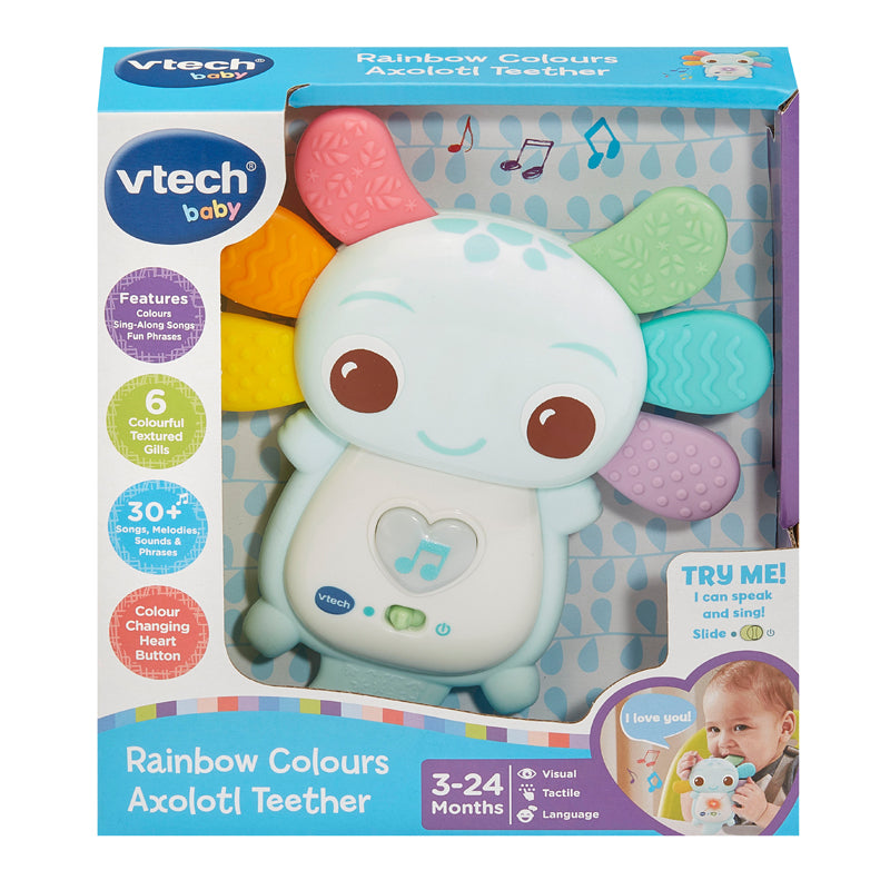VTech Mordedor musical Rainbow Colours Axolotl Azul