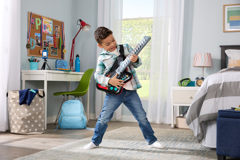 VTech Kidi® Guitar Superstar  Guitarra Infantil 12 em 1 com Luzes, Música, Bluetooth e Jogos