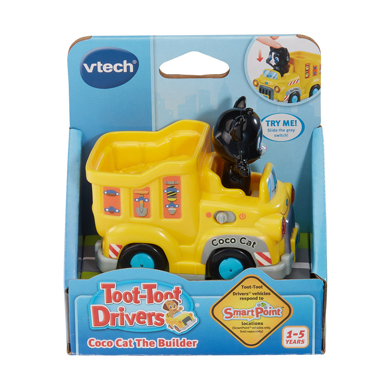 Vtech Toot-Toot Drivers® Coco Cat the Builder: 3 músicas para cantar junto e 6 melodias animadas
