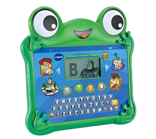 Vtech Brinquedo interativo de aprendizagem Toy Story 5 Explore & Learn Lilypad com jogos, música, teclado QWERTY e personagens.