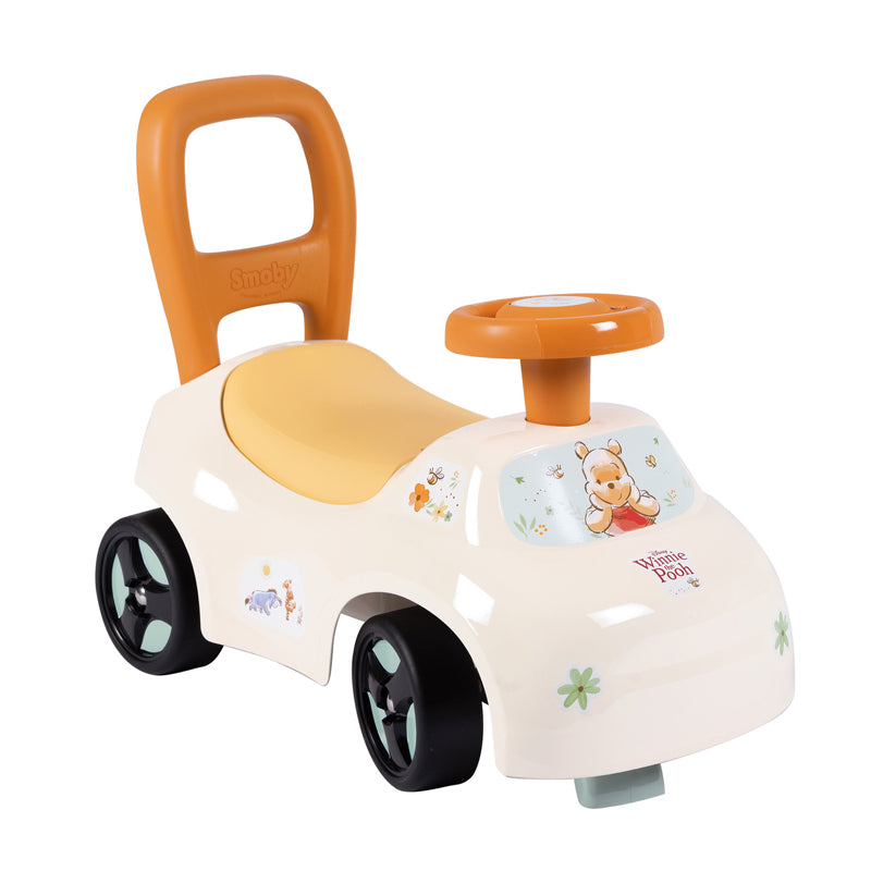 Winnie The Pooh Andador e Carrinho de Passeio 2 em 1 Smoby Disney – Com Encosto e Porta-objetos – Fabricado na França