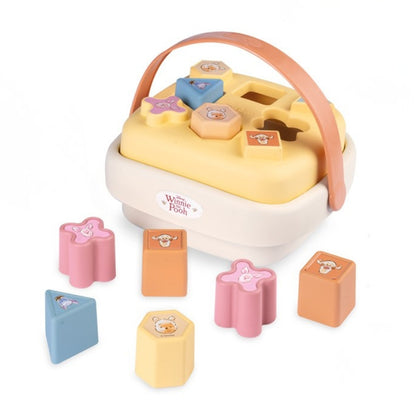 Winnie the Pooh Cesta de Encaixe de Formas Smoby Little Disney – Brinquedo Educativo para Bebês (8 Formas e Cores, Estimula a Motricidade Fina, 12m+)