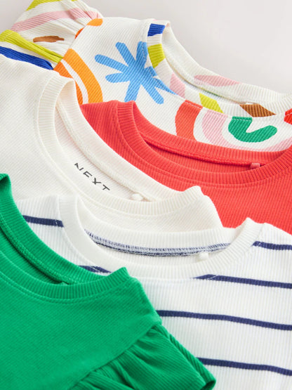 |Girl| Conjunto De 5 Coletes Arco-íris (3 meses a 7 anos)