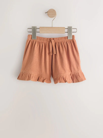 |Girl| Conjunto De 3 Shorts Verde/Laranja (3 meses a 7 anos)