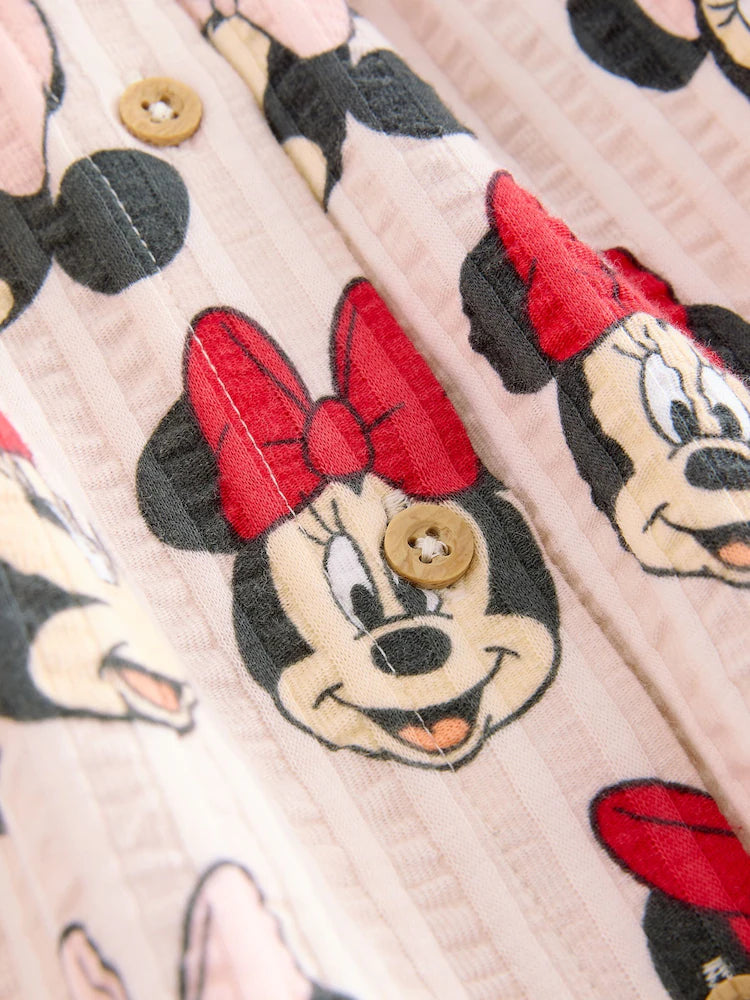 |Girl| Vestido Vermelho da Minnie com Gola – Disney (3 meses a 7 anos)