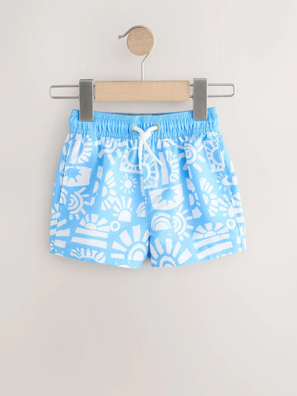 |Boy| Kit Com 2 Shorts De Banho Azul/Verde (3 meses a 7 anos)