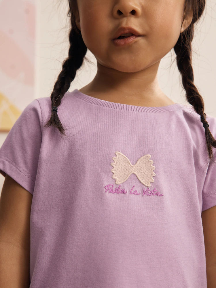 |Girl| Conjunto De 3 Pijamas Curtos Em Tons De Verde-Azulado e Rosa (9 meses a 12 anos)
