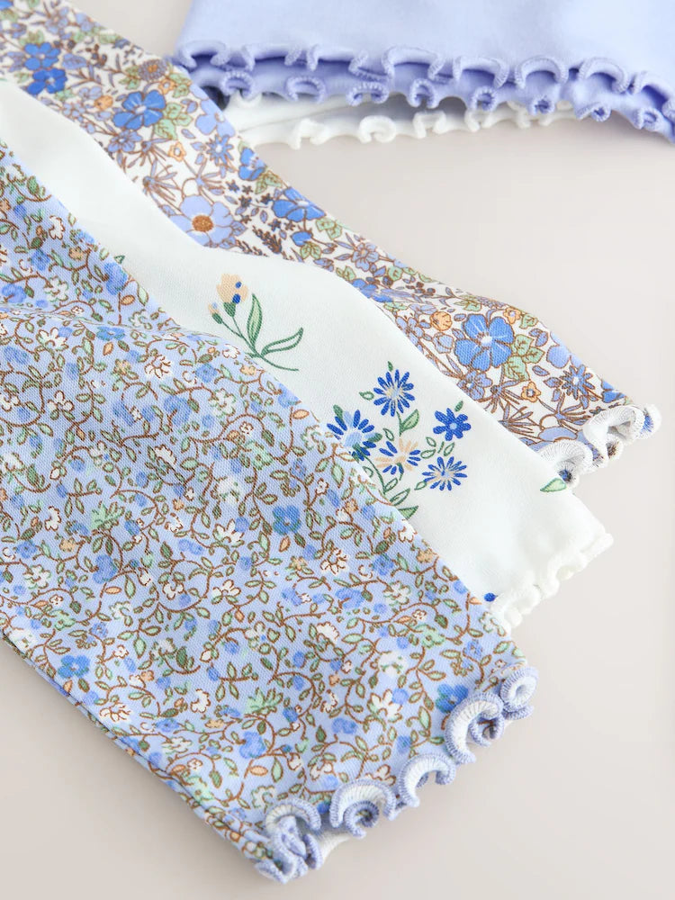 |Girl| Conjunto De 3 Pijamas Azuis Aconchegantes (9 meses a 10 anos)