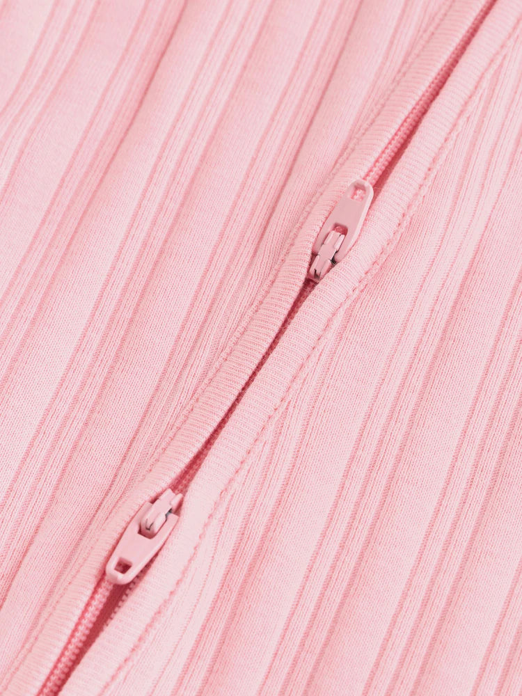 |BabyGirl| Conjunto Com 3 Macacões Infantis Coloridos Com Zíper Duplo (0 meses a 3 anos)